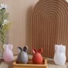 Silicone Molds Easter Bunny Egg Casting Mold Set for Plaster Soy Wax Resin Flexible Easy Release Craft