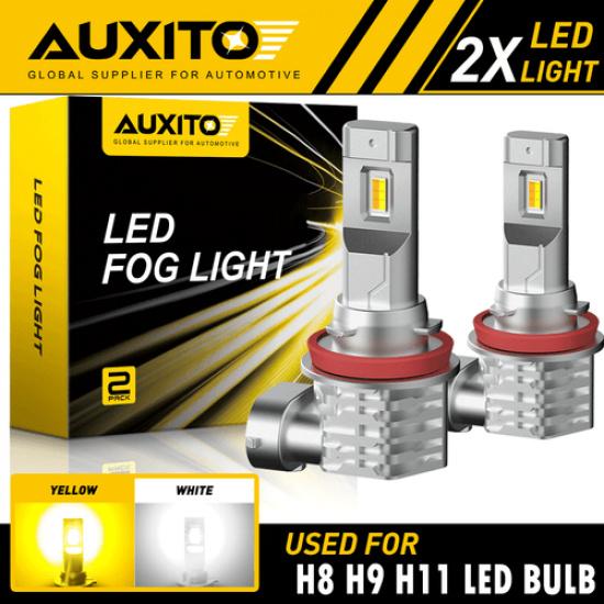 

2X Switchback H11 H16 H8 LED Fog Light Bulbs Dual Color Yellow White Canbus EA