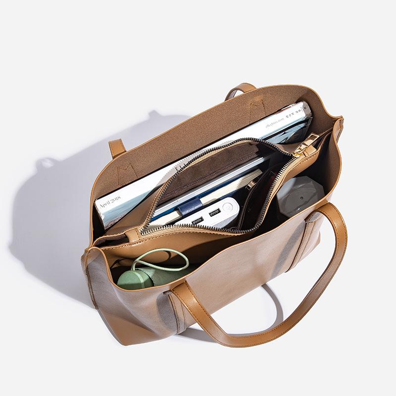 Bag girl 2025 autumn and winter trendy girl large-capacity handbag simple tote bag casual shoulder messenger bag versatile storage