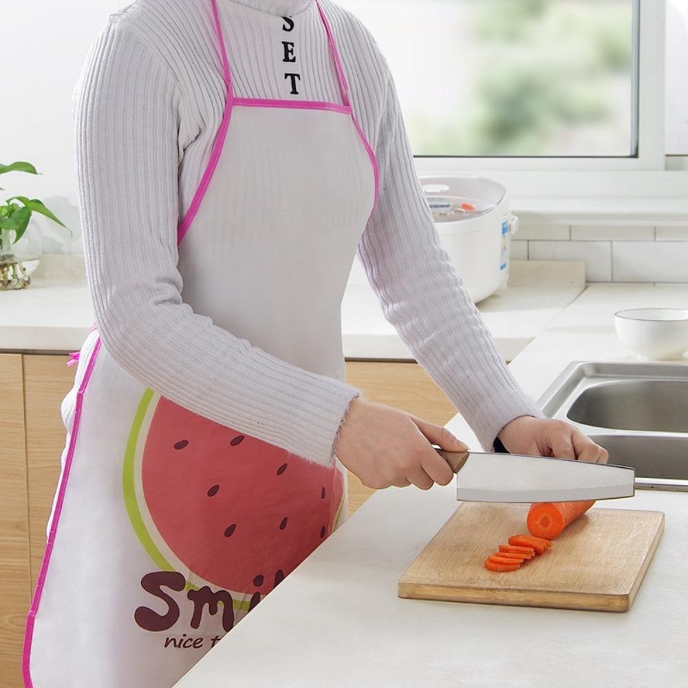 Waterproof Kitchen Waiter Apron Cartoon Cooking Hood New Sleeveless Apron  For Men Women