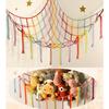Bohemian Woven Toy Storage Triangle Net for Bedroom Corners