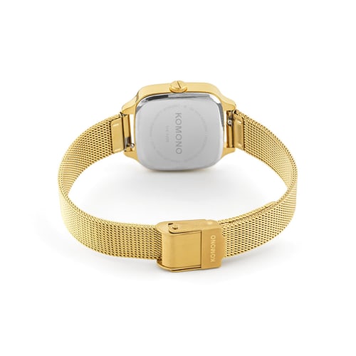 Authorized KOMONO Women's Watch KOM-W4291 Kate Wave Royale Gold Mesh Ale
