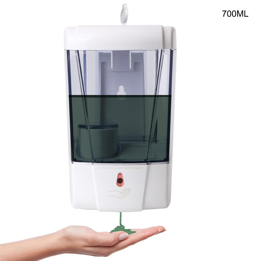For Kitchen Bathroom Touch-free Lotion Pump Touchless Liquid Wall-Mount Automatic IR Sensor Soap Dispenser 700ml