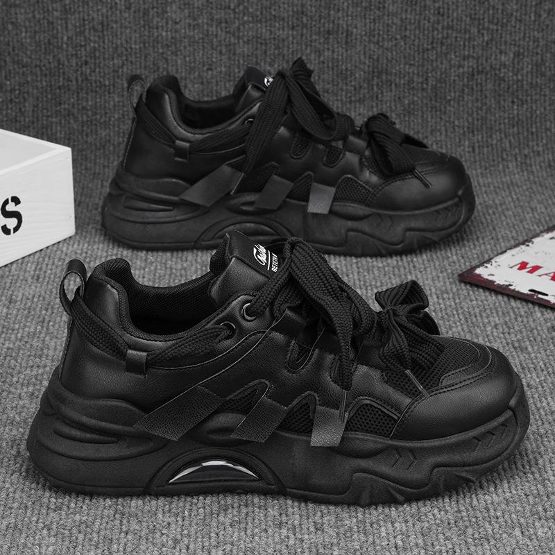Autumn men's shoes new breathable mesh sports shoes men's trend versatile white shoes platform trendy shoes