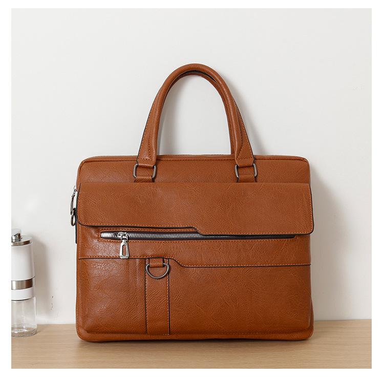 Men's Crossbody Multi-Functional Laptop Briefcase - Large Capacity Handbag