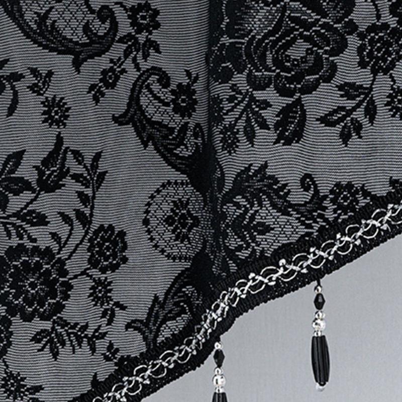Lace Sheer Curtains Quick Installation Set Sunlight Control Multipurpose Interior Designs Window Covering Set