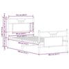 VidaXL Bed Frames Without Mattress Sonoma Oak 75x190 Cm 4106800