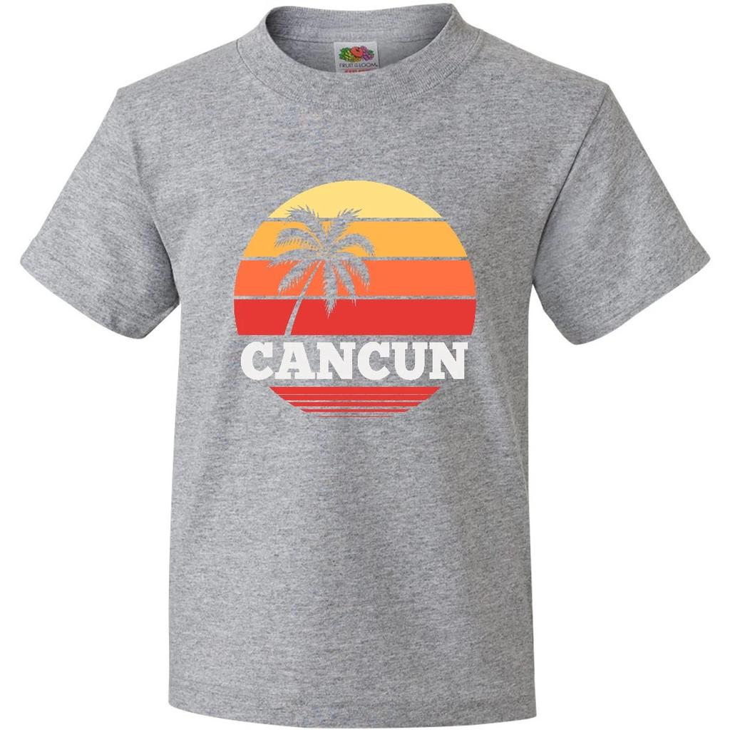Inktastic Cancun Mexico Vacation Trip Youth kids boys T-Shirt Travel Souvenir Mexican City