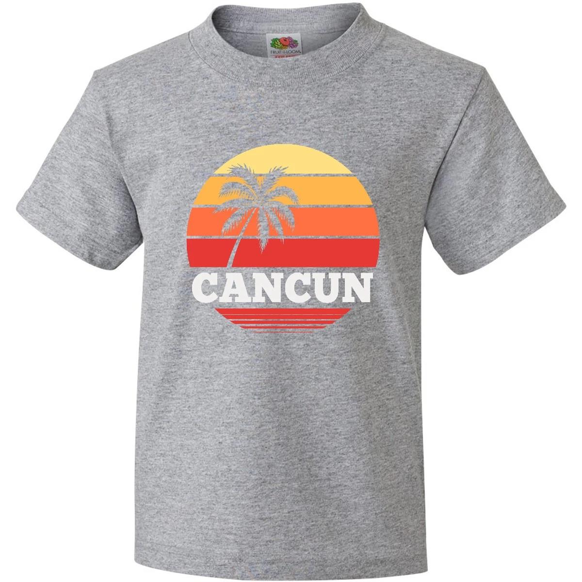 Inktastic Cancun Mexico Vacation Trip Youth kids boys T-Shirt Travel Souvenir Mexican City 100