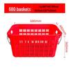 Heavy-Duty Stackable Plastic Storage Baskets