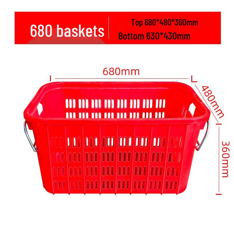 Heavy-Duty Stackable Plastic Storage Baskets