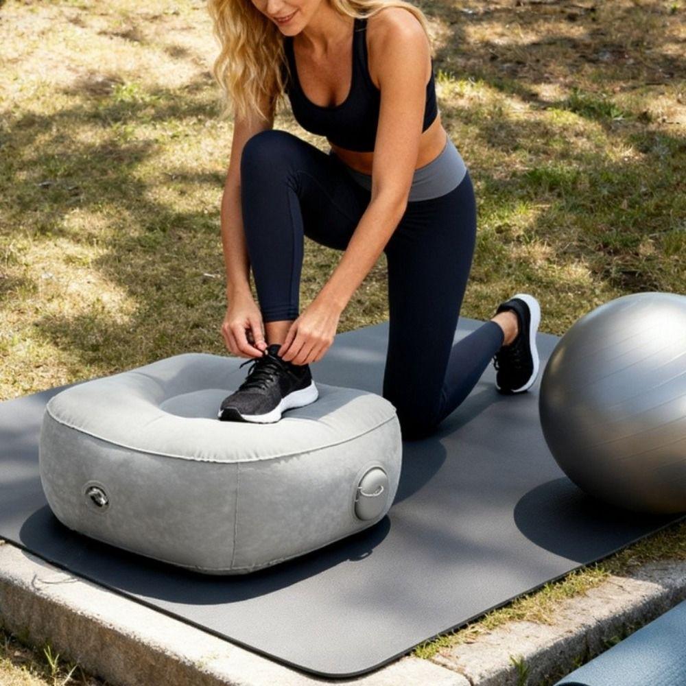 Press-down Inflatable Foot Pads Thick Foldable Inflatable Seat Easy to carry Car Travel Mat