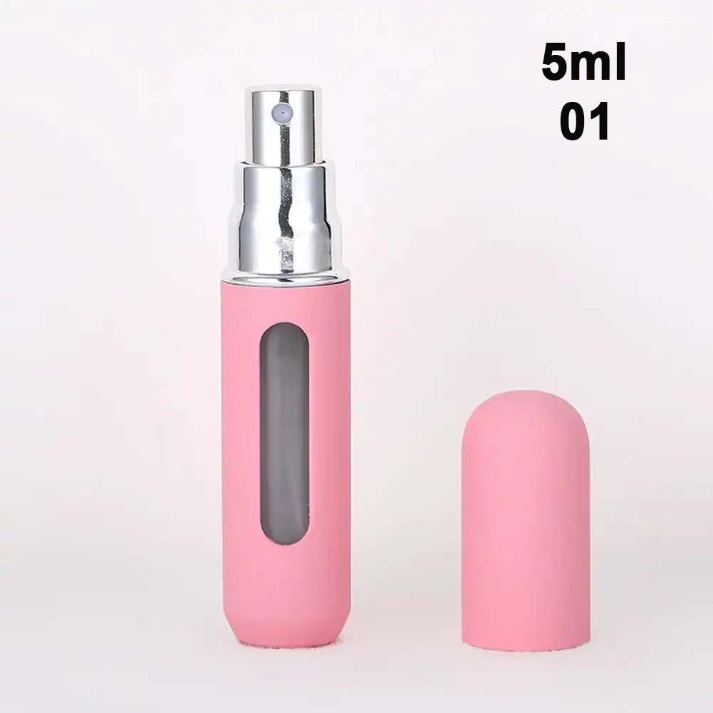 5ml Mini Perfume Atomizer Candy Color Spray Bottle Spray Bottling Dispenser Portable Refillable Spray Bottle Cosmetic Bottle 5ml&Metal