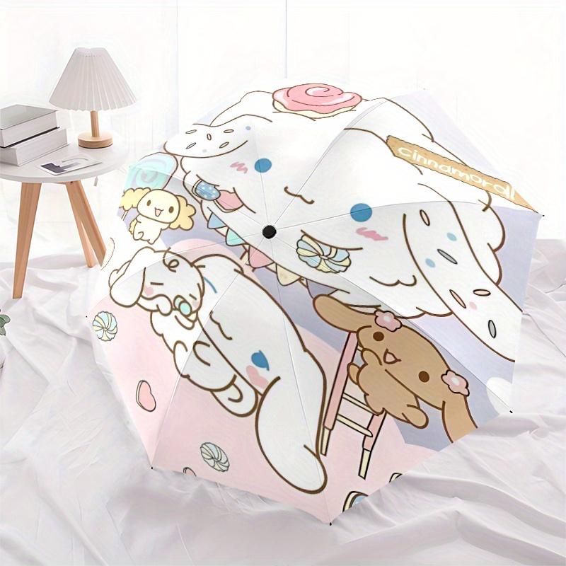 Soft Cinnamoroll Automatic Opening and Closing Umbrella - Suitable for Various Occasions, Outdoor Activities, Lightweight and Durable Automatic Foldin