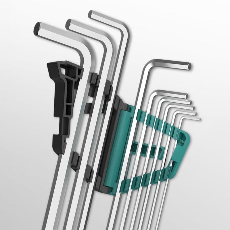 9 pezzi chiave esagonale SVCM + set di chiavi esagonali cacciavite esagonale utensili manuali chiave a L estremità sferica