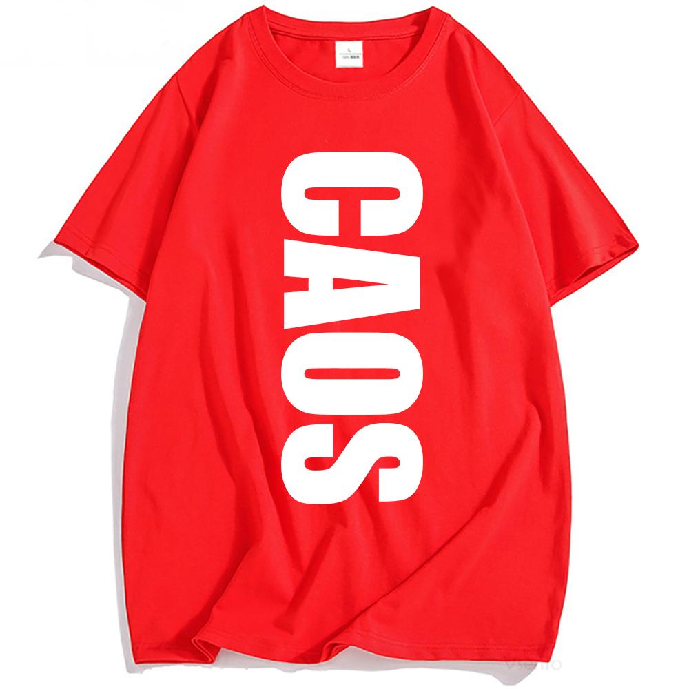 MIGUEL CAOS Album Print T-shirt Unisex Streetwear Hip Hop Short Sleeve Cotton Tshirts Letter Graphic Printing T Shirt