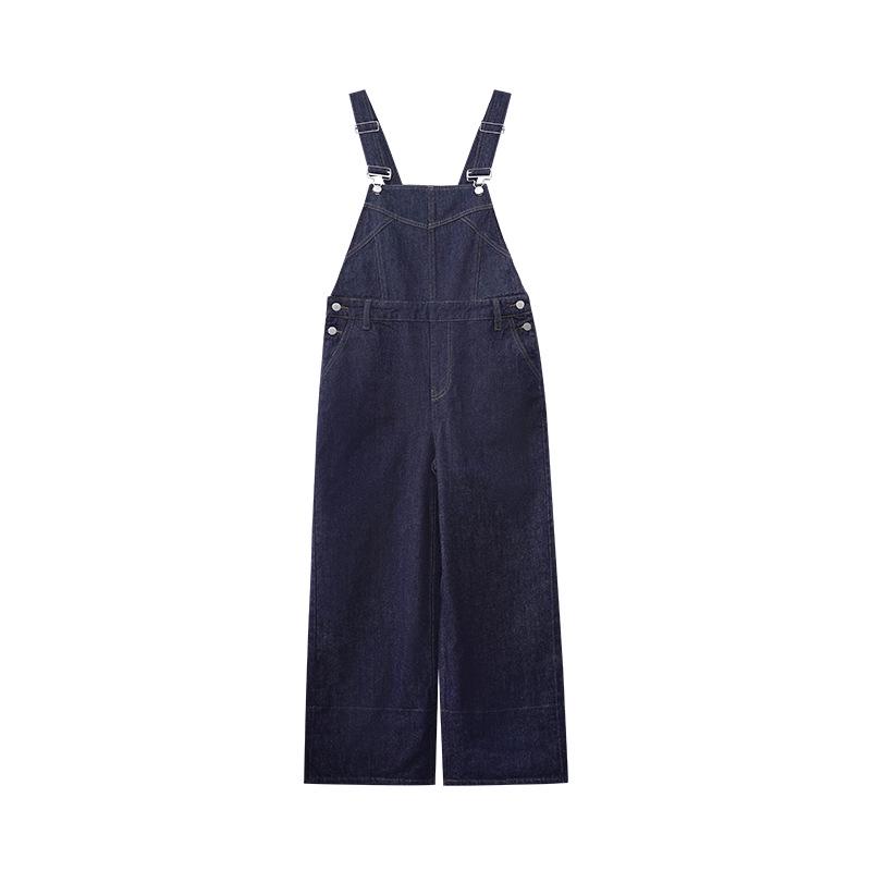 NEWOPEN 2025 Early Spring Korean Style Commute OL Wide-Leg Denim Overalls C3621