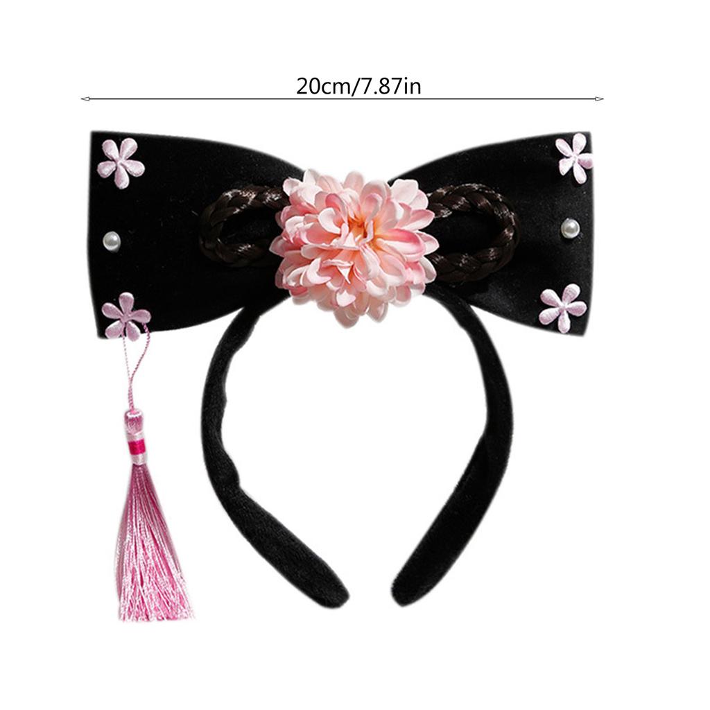 Concubine Hair Hoop for Dress Up Photography Props for Role Play and Theater Funny Princess Headdress