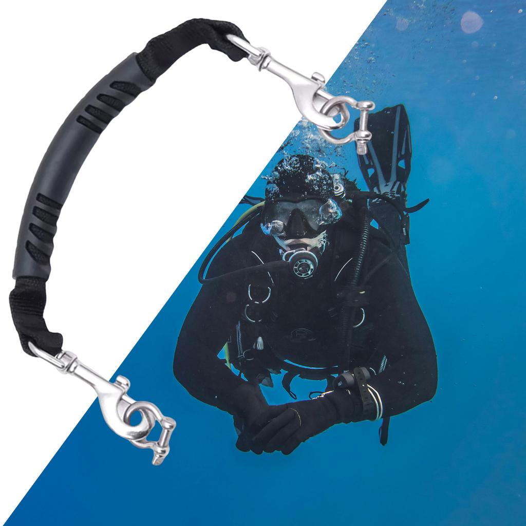 Diving Camera Lanyard Underwater Camera Rig Lanyard Straps Scuba Diving Light Camera Handle With Swivel Hooks and Clip