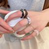 5Pcs Colorful Resin Acrylic Irregular Rings For Women Girls Travel Aesthetic Jewelry Set Rings Knuckle Finger Rings Accessories