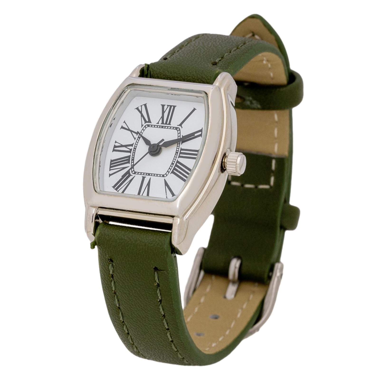 

[Fieldwork] Женские часы с аналоговым кожаным ремешком Tonneau Khaki Roselyn PP009-3