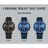 POEDAGAR Men Watch Fashion Sport Chronograph Silicone Quartz Watches Top Brand Luxury Waterproof Luminous Date Wristwatch
