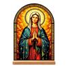 Easter Sacred Heart Tabletop Decoration Faux Glass Acrylic Display for Home Shelf Decor