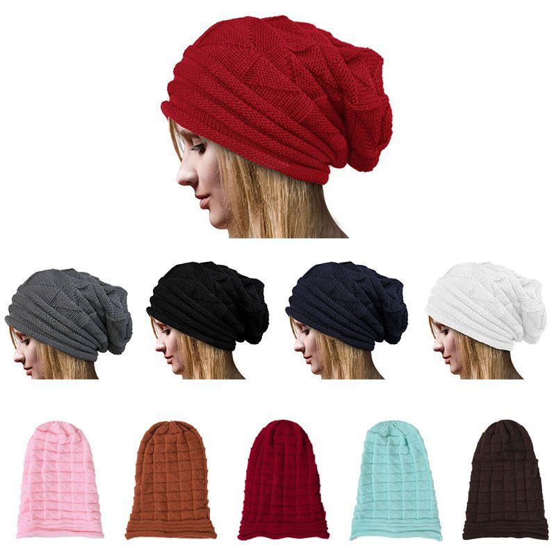 Stylish Oversized Slouch Beanie Cap For Women And Men In Warm Knitted Fabric