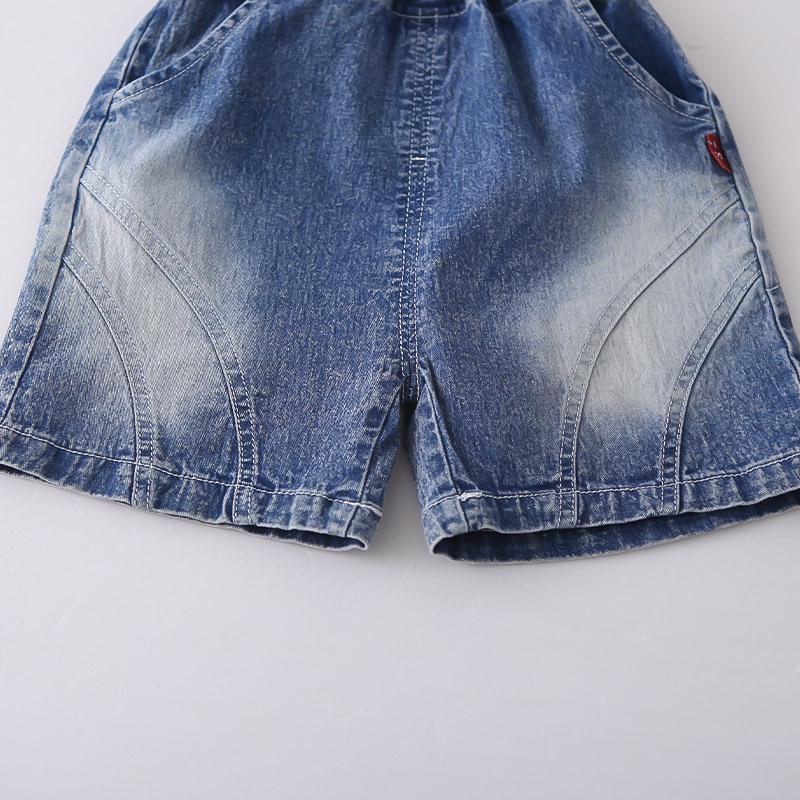 2026 New Boys' Summer Outfit: Stylish Infant Letter Pocket Short Sleeve Two-Piece Set