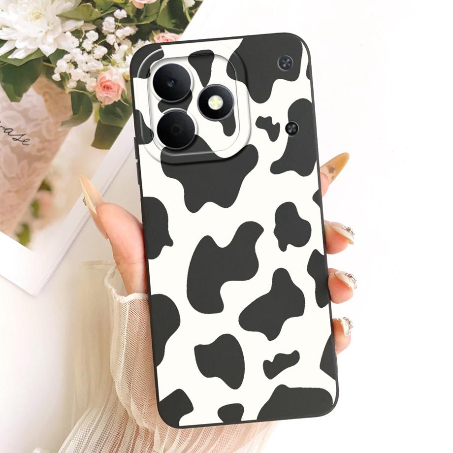 For Realme Note 80 4G RMX5388 Phone Case Floral Daisy Aesthetic Moon Nigth Bow Pattern Funda Soft Liquid Silicone Back Cover