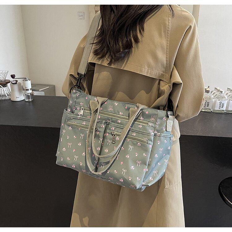 Ruiying Large Capacity Corduroy Crossbody Shoulder Bag - Korean Style Casual Fashion Backpack