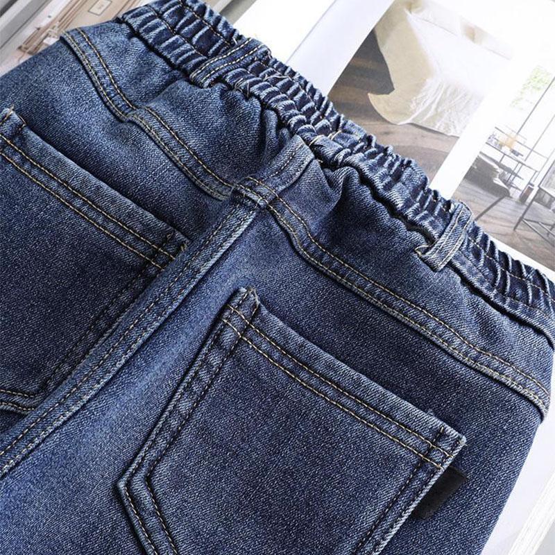 Girls' Autumn Jeans New Korean Slim Fashion Threaded Children's Pants