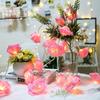 Luci a LED a forma di rosa, a batteria, ghirlande di fiori, luci fatate, decorazioni per feste di San Valentino, matrimoni, Natale