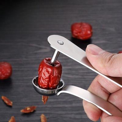 Jujube-Entkernwerkzeug, rotes Jujube-Entkernwerkzeug, für den Heimgebrauch, Jujube, Weißdorn, Edelstahl, Entkerner, Küche, Kirschverdickung