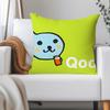 Cartoon Cute Q-Qoo-O Pillow Case Applicable Space For Guest Rooms Interiors Cars Office House Decoration