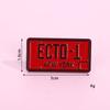 Geometric Letter Series Alloy Brooch Premium Light Luxury Niche Metal Badge Pin Jewelry