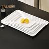 Serving Tray Platter Rectangular Vegetable And Fruit Trays for Snack Dessert Cookie Cheese Plastic Platters Large BPA Free Food Trays Party Supplies