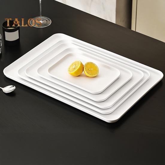 Serving Tray Platter Rectangular Vegetable And Fruit Trays for Snack Dessert Cookie Cheese Plastic Platters Large BPA Free Food Trays Party Supplies
