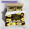 3pcs Duvet Cover Set (1*Duvet Cover + 2*Pillowcase, Without Core), Custom Name Borussia Dortmund Pattern Bedding Set, Home Bedroom Decor Gift