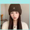 Liebesherz Stickerei Strickmütze Für Winter Mädchen Warm Winddicht Beanie