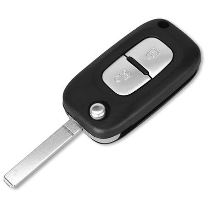 Funda para mando a distancia de coche con 2/3 botones, funda plegable con tapa, compatible con Renault Fluence Clio Megane Kangoo Modus