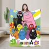 Super Warm Blanket Camping Barbapapa Barbamama Family Throw Blanket Flannel Bedspread For Home Decor Aesthetic Sofa Bed Cover