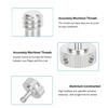 NonSlip Steel 1/4 Threaded Knob Knurled Knob Screw Adapter For Quick Setups Of Photography Equipment Without Tool