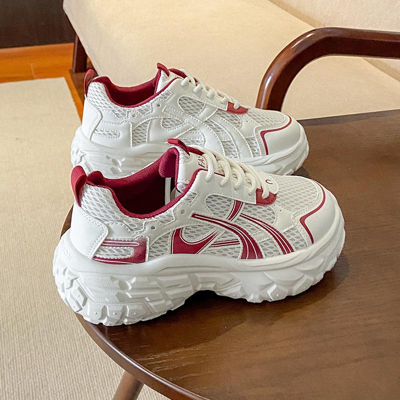 New Dad Shoes Women's Autumn Student Sports Running Casual Shoes Platform Heightening Shoes 8