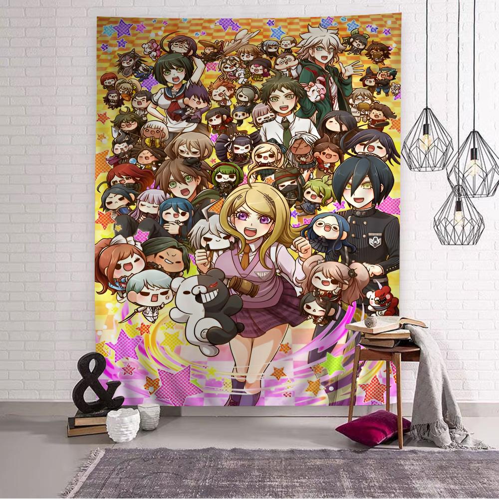 Anime danganronpa heiß Anime Wandteppich Hängend Tarot Hippie Wandteppiche Schlafsaal Wandbehang Laken