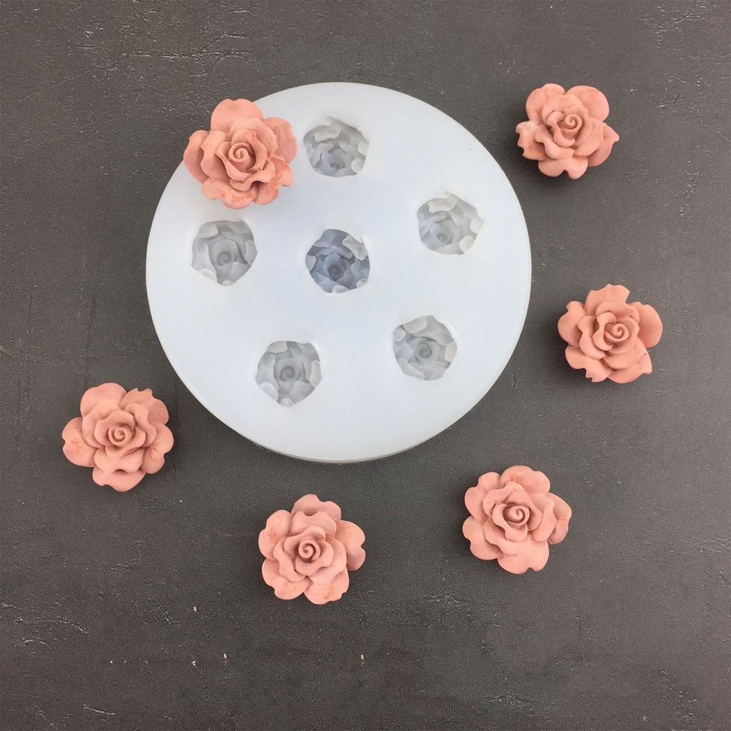 Silicone Chocolate Moulds Curled Rose Shaped Candy Molds Baking Tools Non-stick Silicone Material for Kitchen DIY Baking