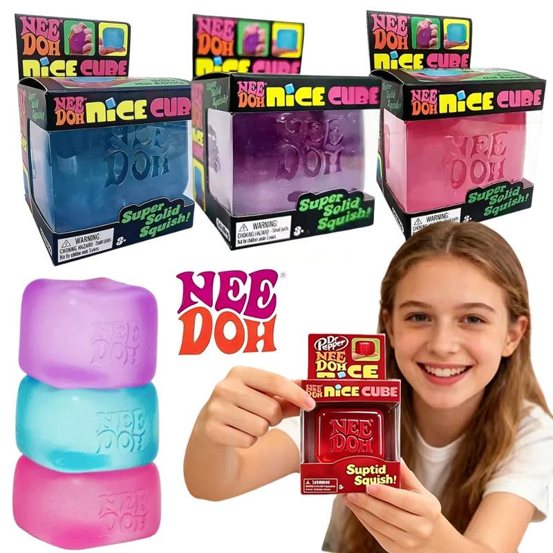 Ultra Soft Needoh Cube Squishy Fidget Toy, Calm Mood & Sensory Relief, Anxiety Relief, Improve Concentration for Adults and Kids
