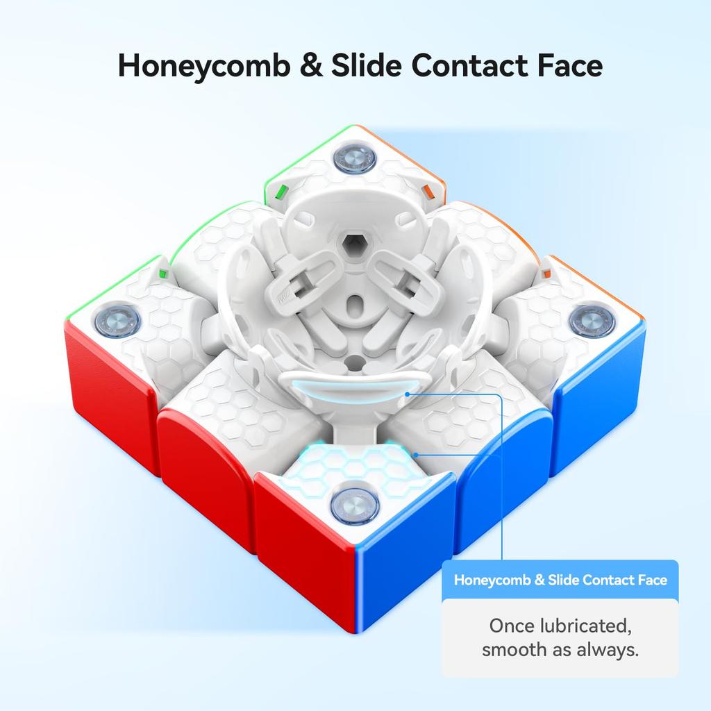 GAN356 M 3x3 מגנטי 48 GES כוונון מתח צעצוע עבור ומבוגרים 356M משודרג E, קובייה לפתרון מהיר, ללא מדבקות, מגנטים, פאזל Pro+ 12 רמות,