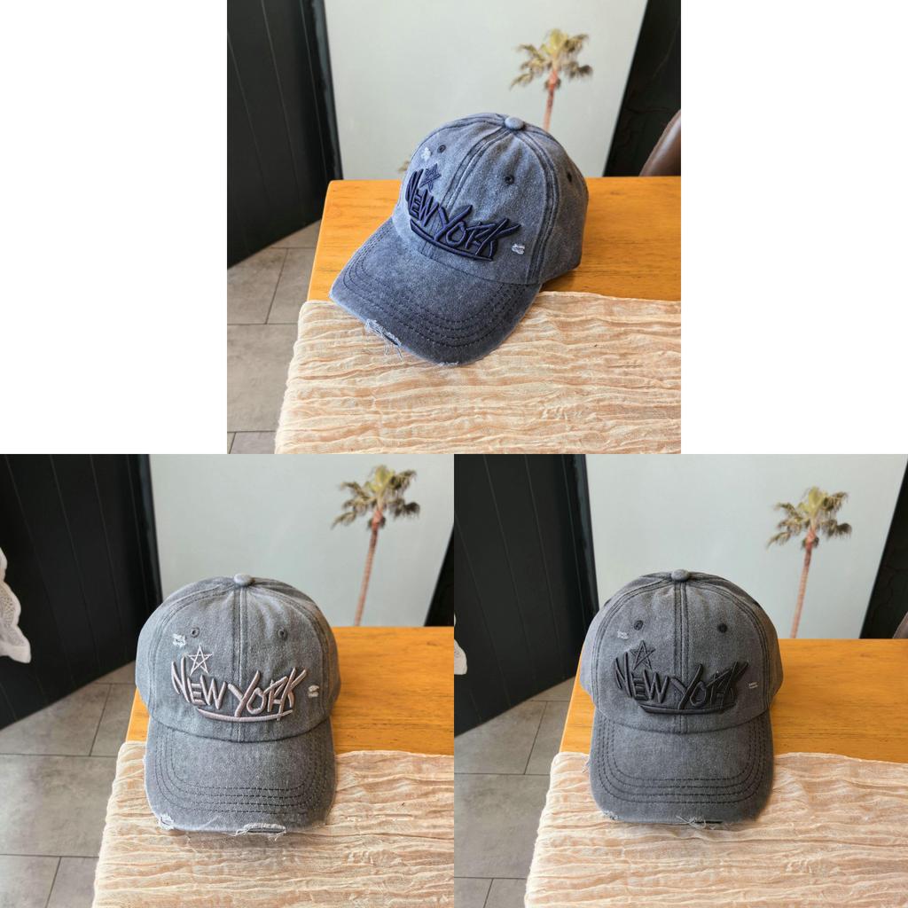 Cotton Baseball Cap For Men And Women With Embroidered Letter Design Sun Protection Casual Style