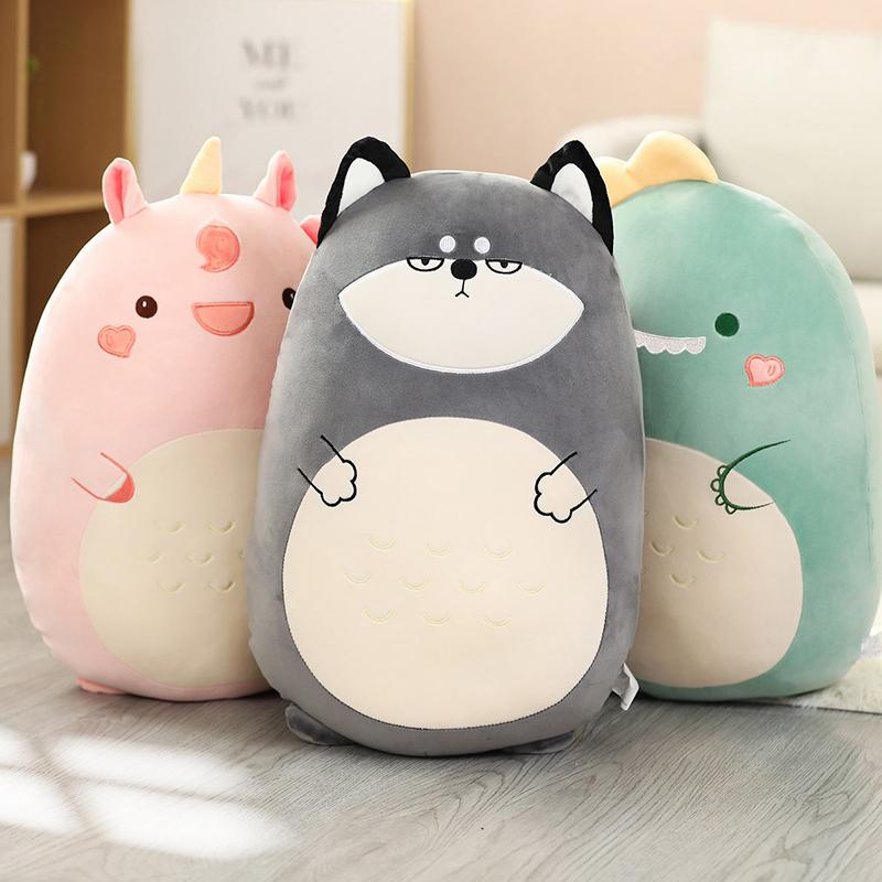 Jucărie Squishy 45/60CM Kawaii Animal Grăsuț Dinozaur Câine Shiba Inu Pernă Jucării de Pluș Păpușă Iepure Drăguță Fete Perna de Dormit pentru Pat